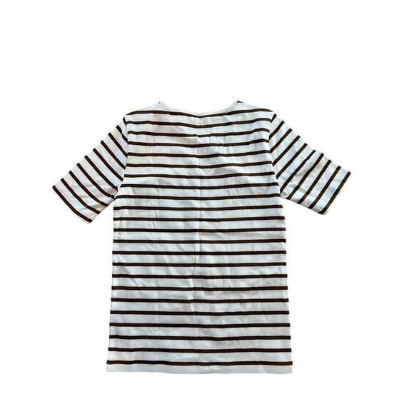 JCrew New perfect-fit short-sleeve T-shirt in stripe - Picture 3 of 5